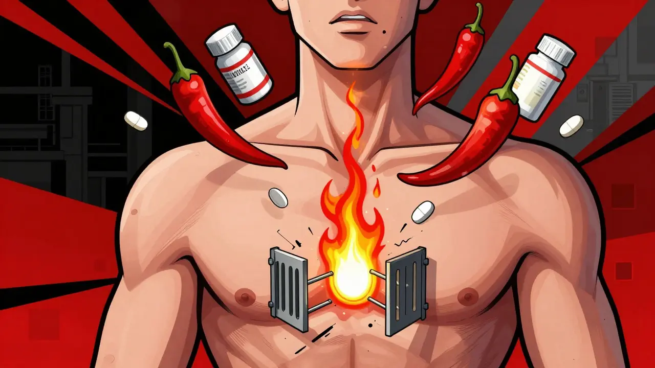 Spicy Foods and GI-Irritating Medications: How to Reduce Heartburn Risk