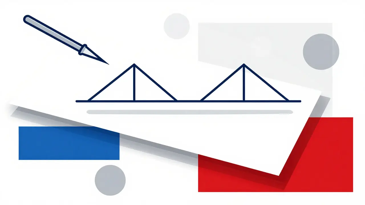 Graphic illustration of surgical sutures restoring eyelid position in Constructivism style.
